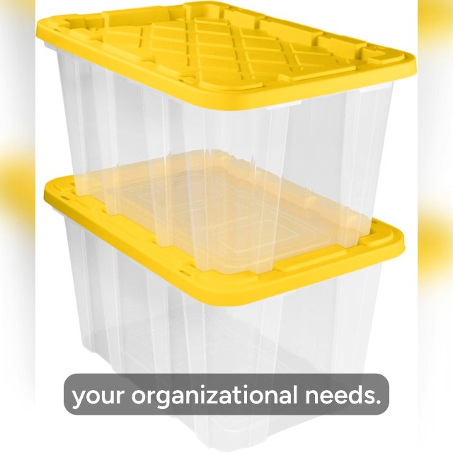 Amazon.com - Sterilite 4-Pack Industrial Storage Box, Plastic